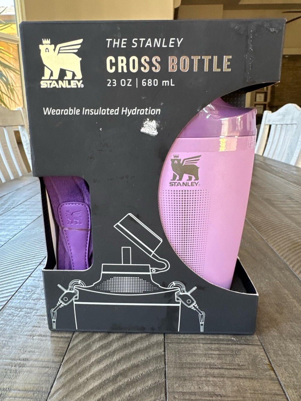 The Stanley 23 oz. Lilac Cross Bottle - Wearable Insulated Hydration (NIB) - Picture 2 of 12